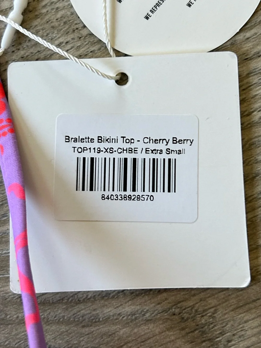 Kulani Kinis Bralette Bikini Top in Cherry Berry Size XS New